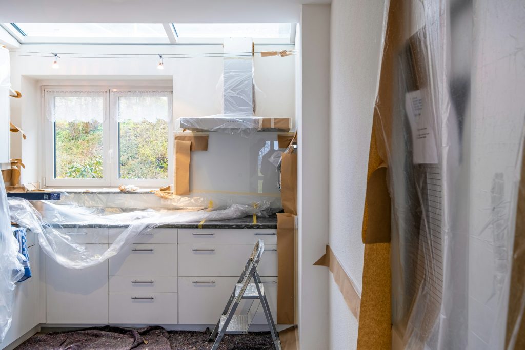 Kitchen home being renovated