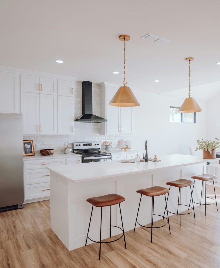 A kitchen after being renovated