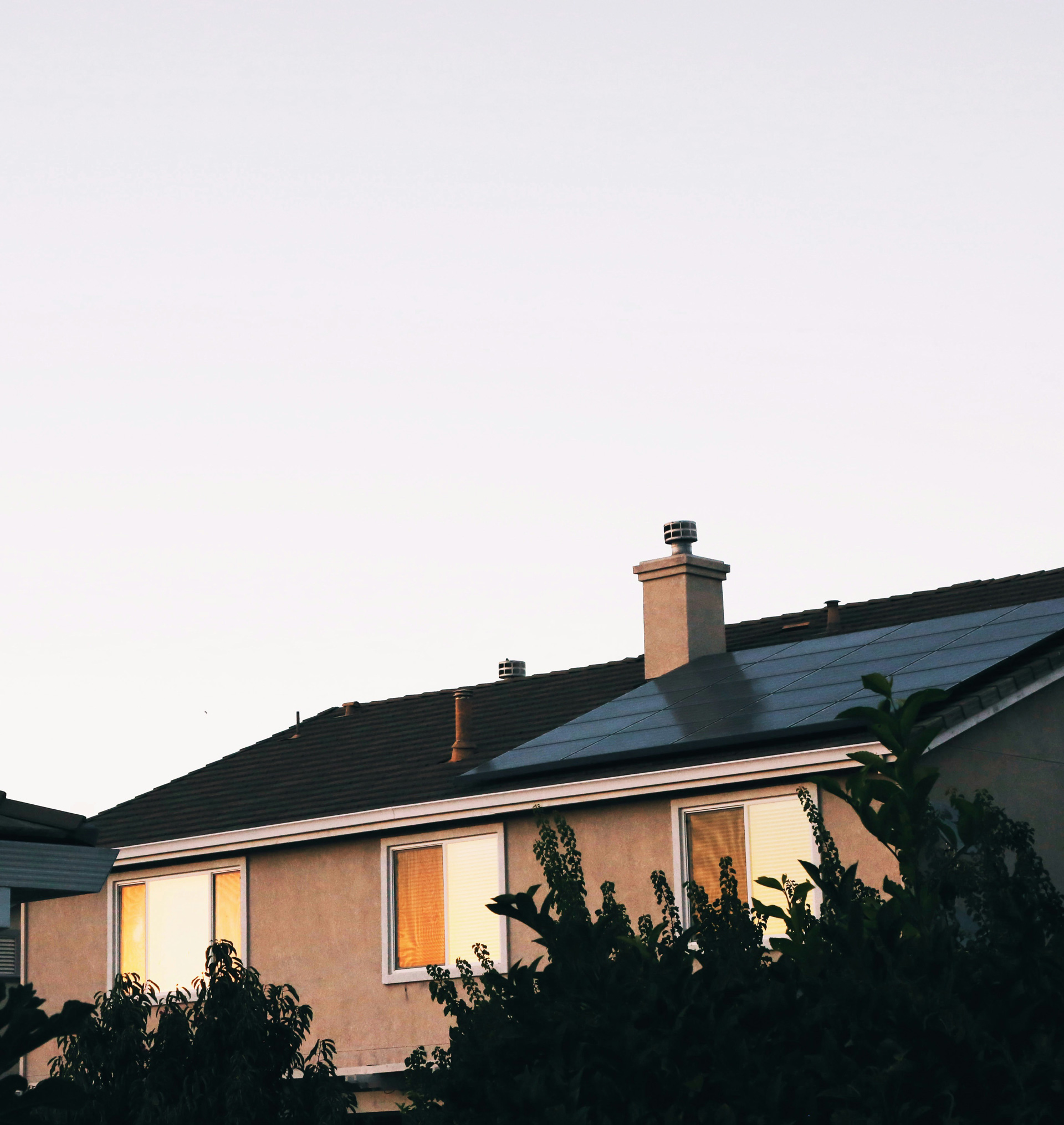 Solar panel installed on a UK home