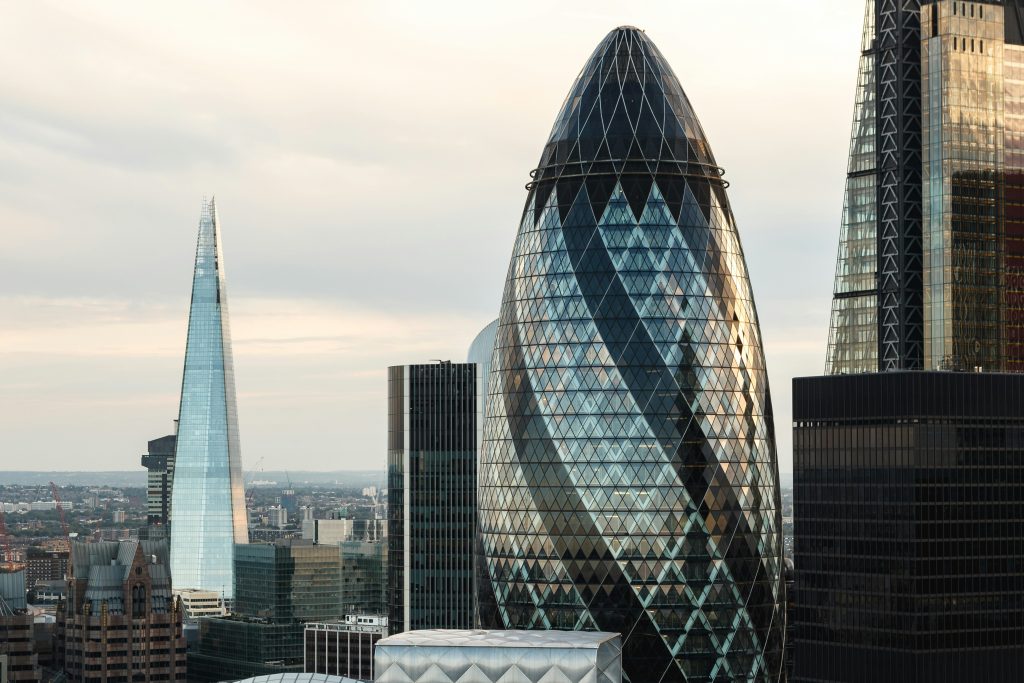 Picture of corporate skyline in London