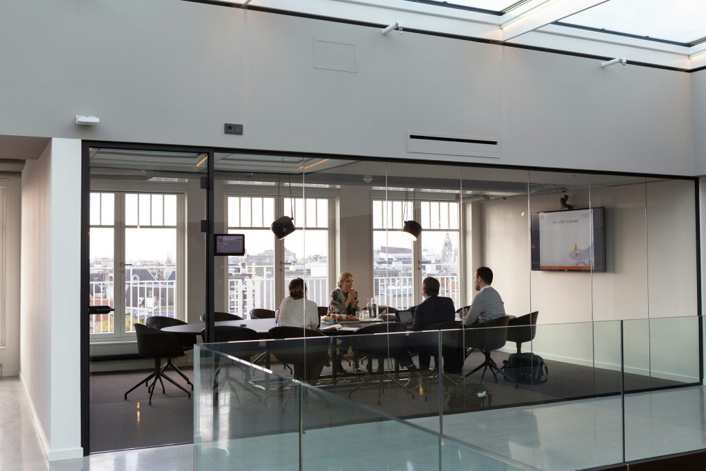 Project management team in office